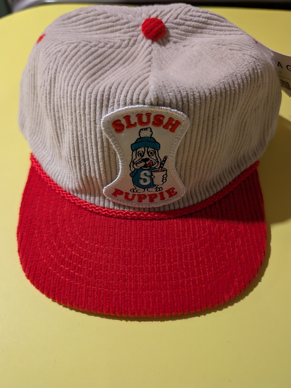 SLUSH PUPPIE CORDUROY SNAP BACK HAT NEW